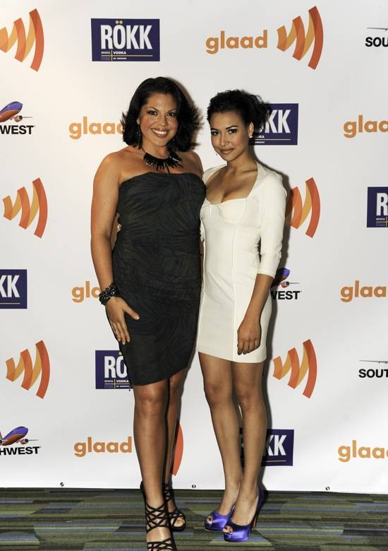 Sara Ramirez and Naya Rivera at GLAAD Media Awards