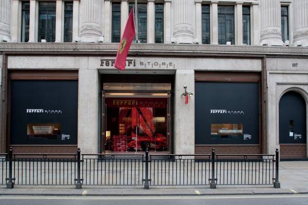 Ferrari Store in London Showcases Designs of "Cities of Tomorrow" - Haute Living