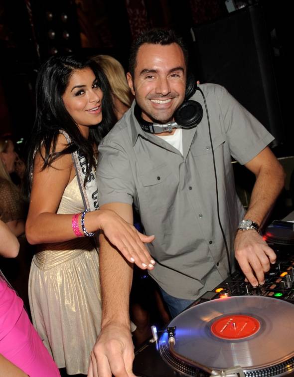 Miss USA 2010 Rima Fakih with DJ Jason Lema at TAO