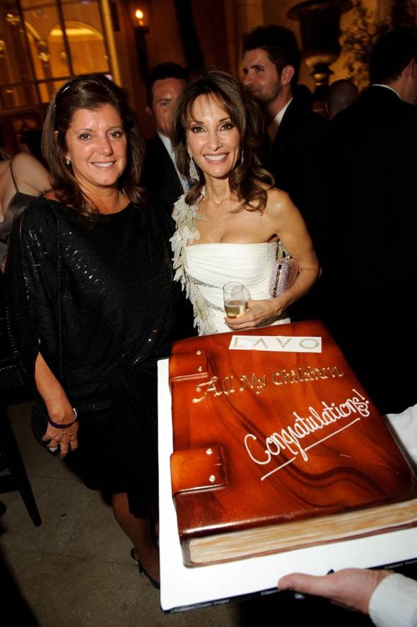 Susan Lucci with colleague at LAVO _cake