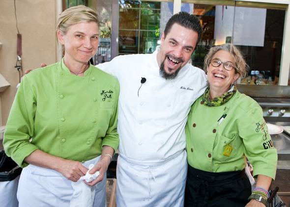 Chefs Mary Sue Milliken, Mike Minor and Susan Feniger