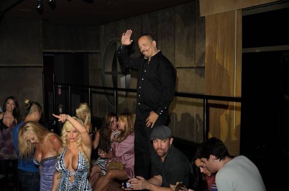 Coco and Ice T take in the sounds of MC Lyte at LAVO