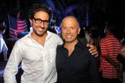 Michaelangelo L’Acqua + George Cozonis at W’s Symmetry Live concert, celebrating W South Beach Hotel & Residences' Two Year Anniversary