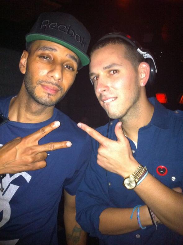 Swizz Beatz and Eric DLux at LAVO