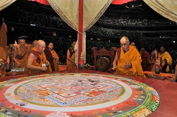 dalai lama and kalachakra mandala washington d-1.c.