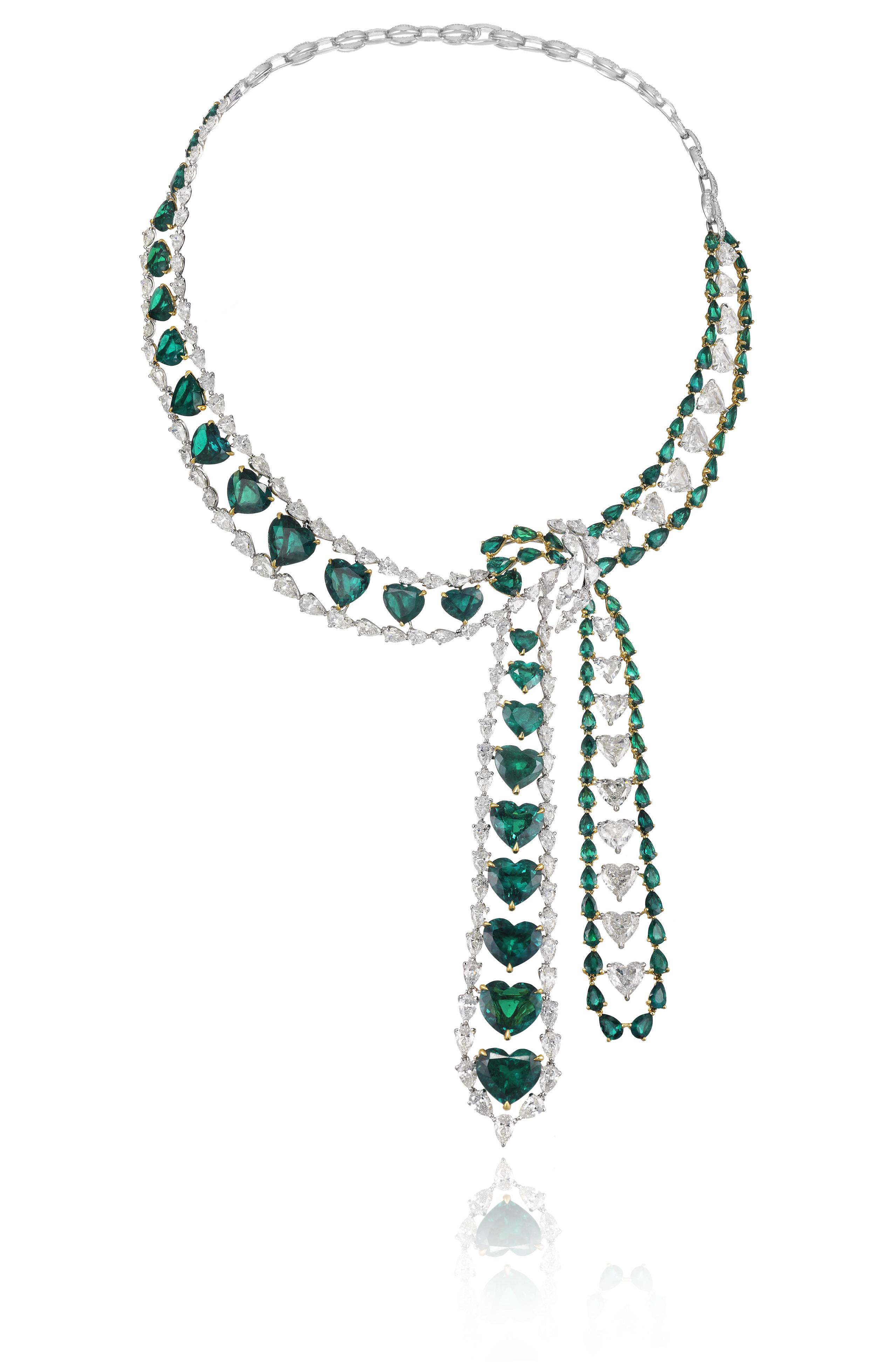 937889-9001 Hearth Emerald Necklace Red Carpet Collection