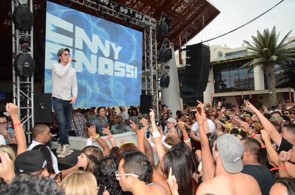 Gary Baker with Benny Benassi at Marquee Dayclub