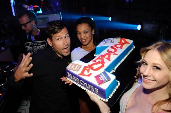 Kaskade receives an award for being voted America's #1 DJ at Mar