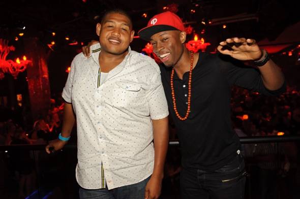 Actors, Omar Miller, and Robbie Jones at TAO Nightclub