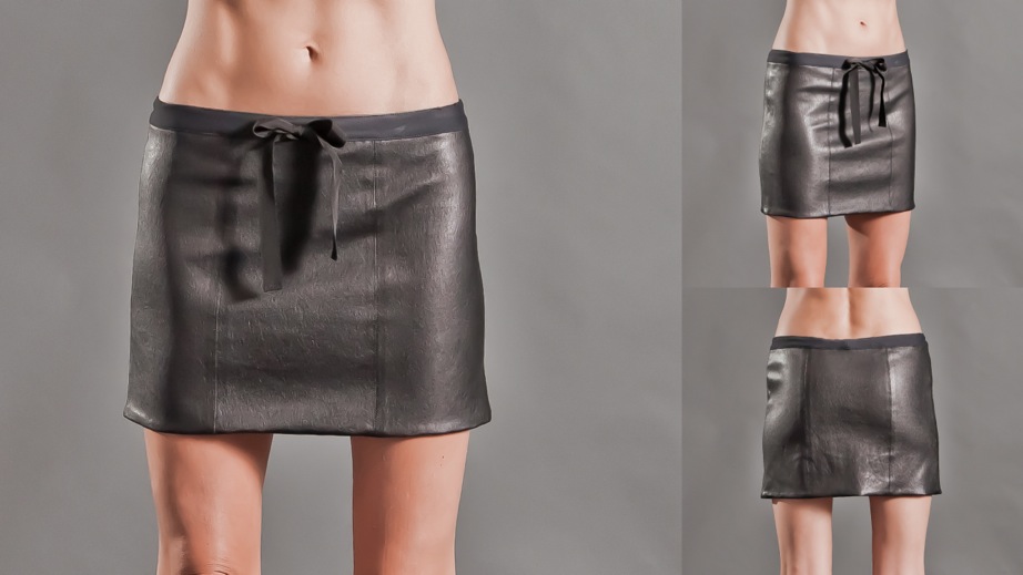 BOLD SKIRT, HS101-006H, TRBK-TRUE BLACK, SIZES XS-L,RTL$378