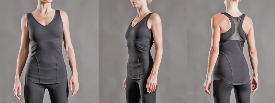 FUSION TANK, HT107-001H, TRBK-TRUE BLACK, SIZES XS-L,RTL $138