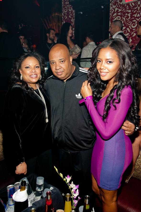 Justine Simmons, REV RUN, and Angela Simmons