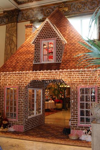 giant gingerbread house