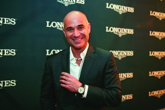 Andre Agassi at private dinner hosted by Longines and Shreve & Co.