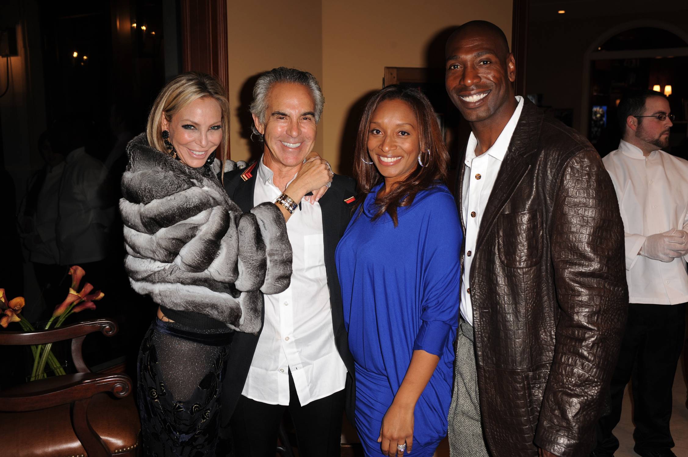 Lisa and Donald Pliner, world renowned shoe designer with Saskia Madison and former NFL Miami Dolphins great, Sam Madison