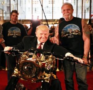 Donald Trump Receives Custom Gold Motorcycle - Haute Living