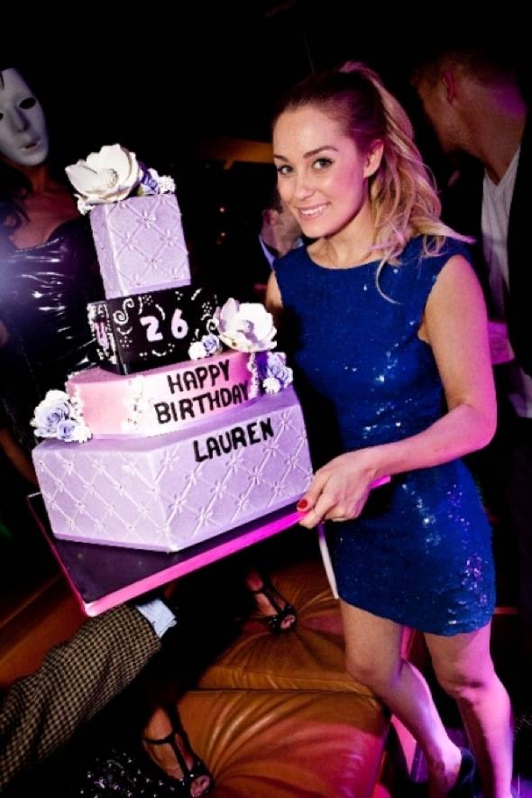 Lauren Conrad celebrates 26th birthday at Hyde Bellagio, Las Vegas, 2.10.12