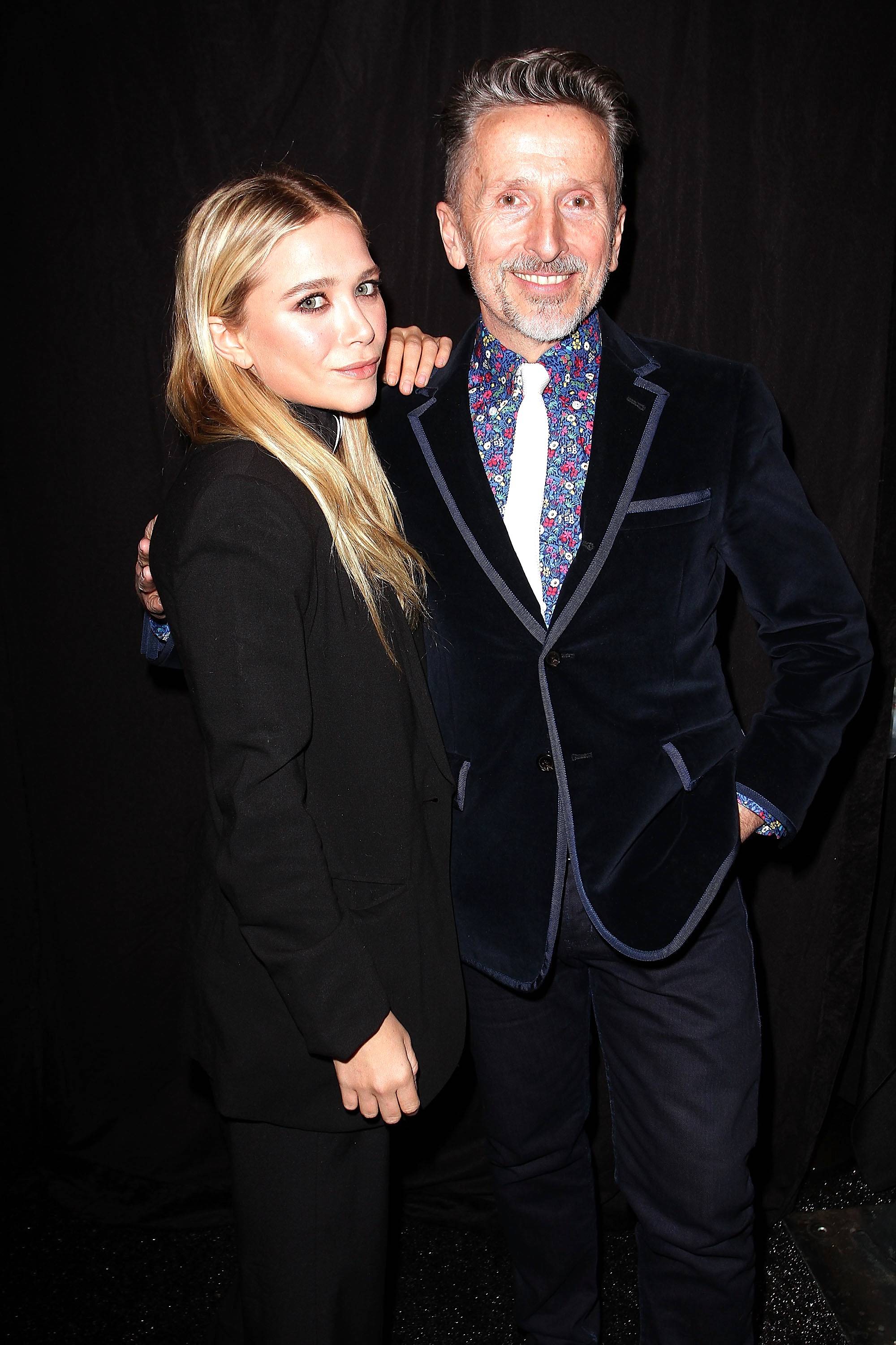 Mary-Kate Olsen & Simon Doonan  Backstage at the Diet Pepsi Style Studio Fashion Show 2.9.12