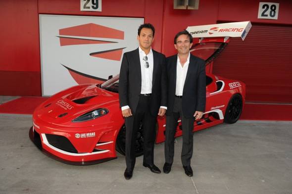 Dream Racing founders Ado De Micheli and Enrico Bertaggia at the grand opening