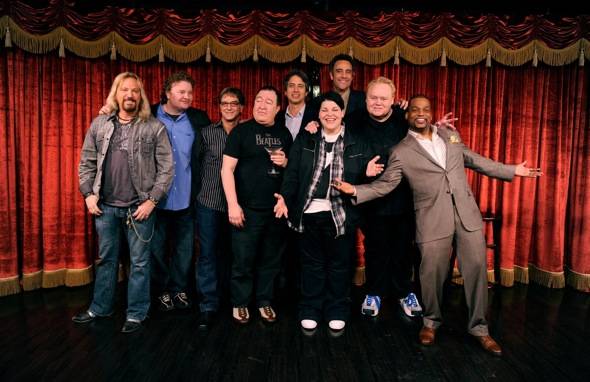Group Shot of Comedians at Brad Garrett's Comedy Club VIP Grand Opening at MGM Grand 3.29.12