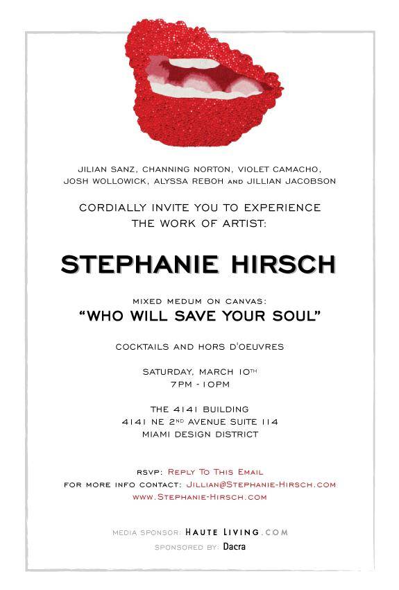Stephanie Hirsch Invitation