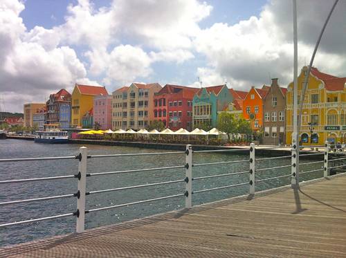 A view of Punda from the Emma Bridge in Willemstad