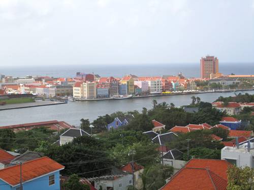 A view of Willemstad. The St. Anna Bay divides Punda and Otrabanda.