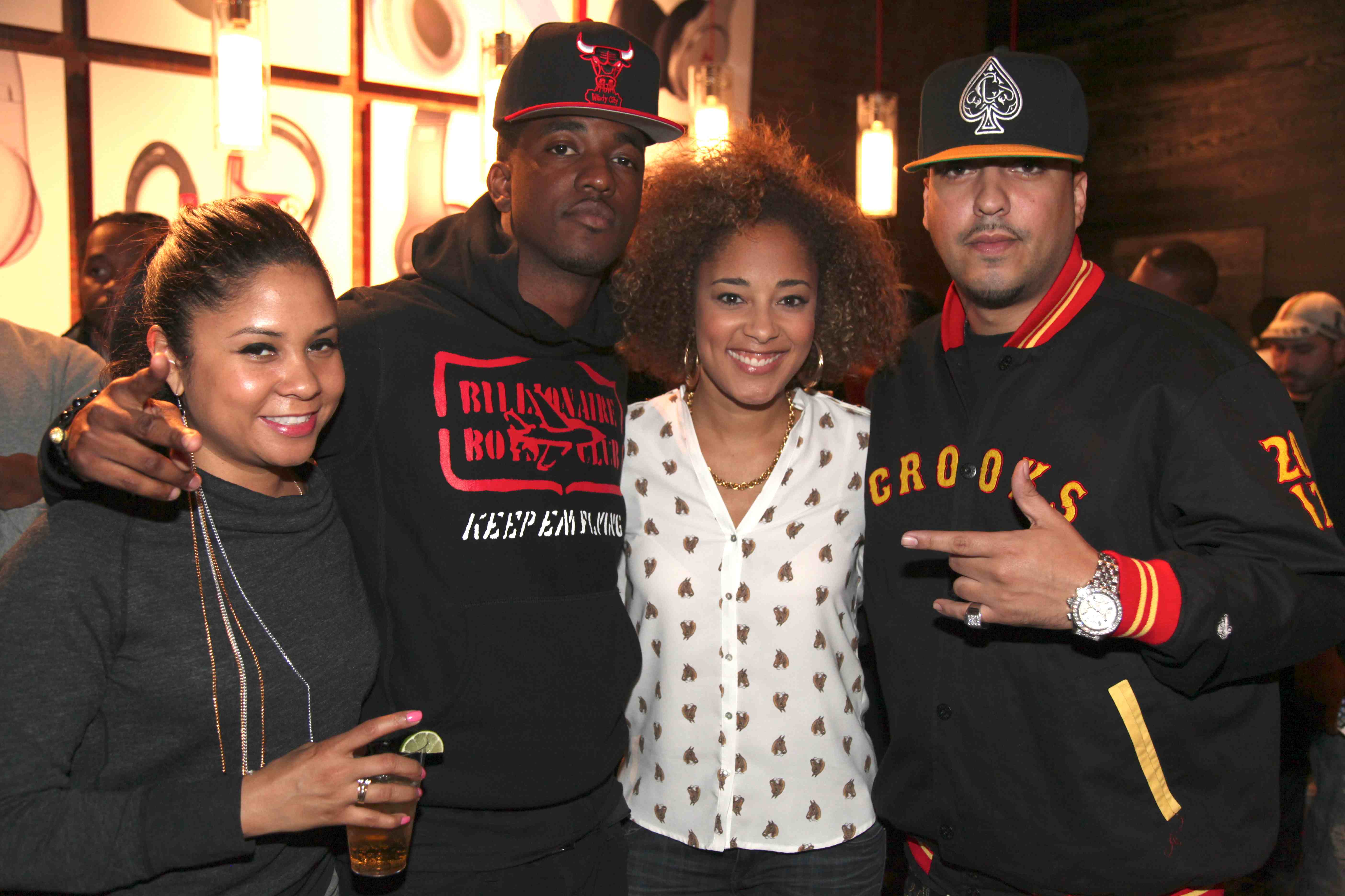 Angela Yee, Paypa, Amanda Seales and Bad Boy artist French Montana