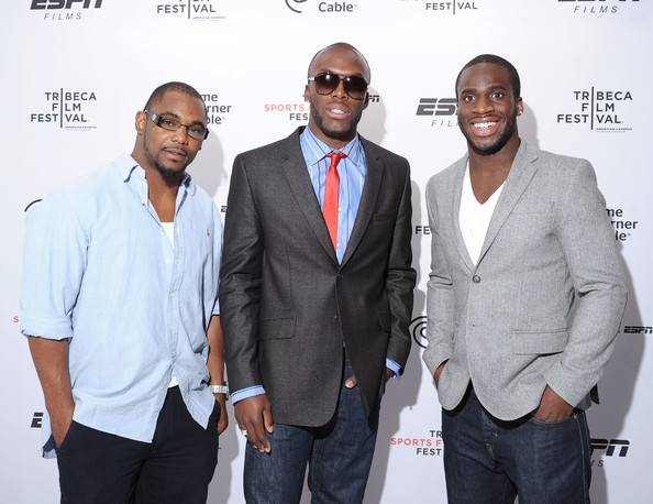 NFL player Ahmad Bradshaw, Olympian LaShawn Merritt, and Prince Amukamara