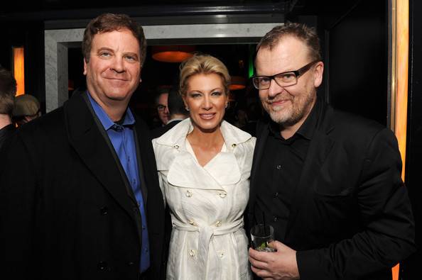 Producers Kari Wagner and Todd Wagner with director Stefan Ruzowitzky