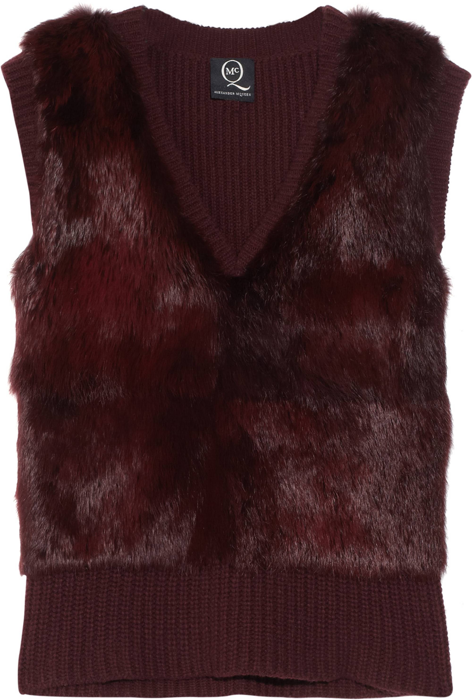 322571_McQ Alexander McQueen- Rabbit Fur Vest NET-A-PORTER