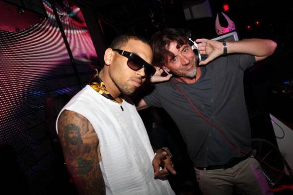Chris Brown and Benny Benassi at Marquee