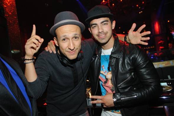DJ Vice and Joe Jonas at TAO