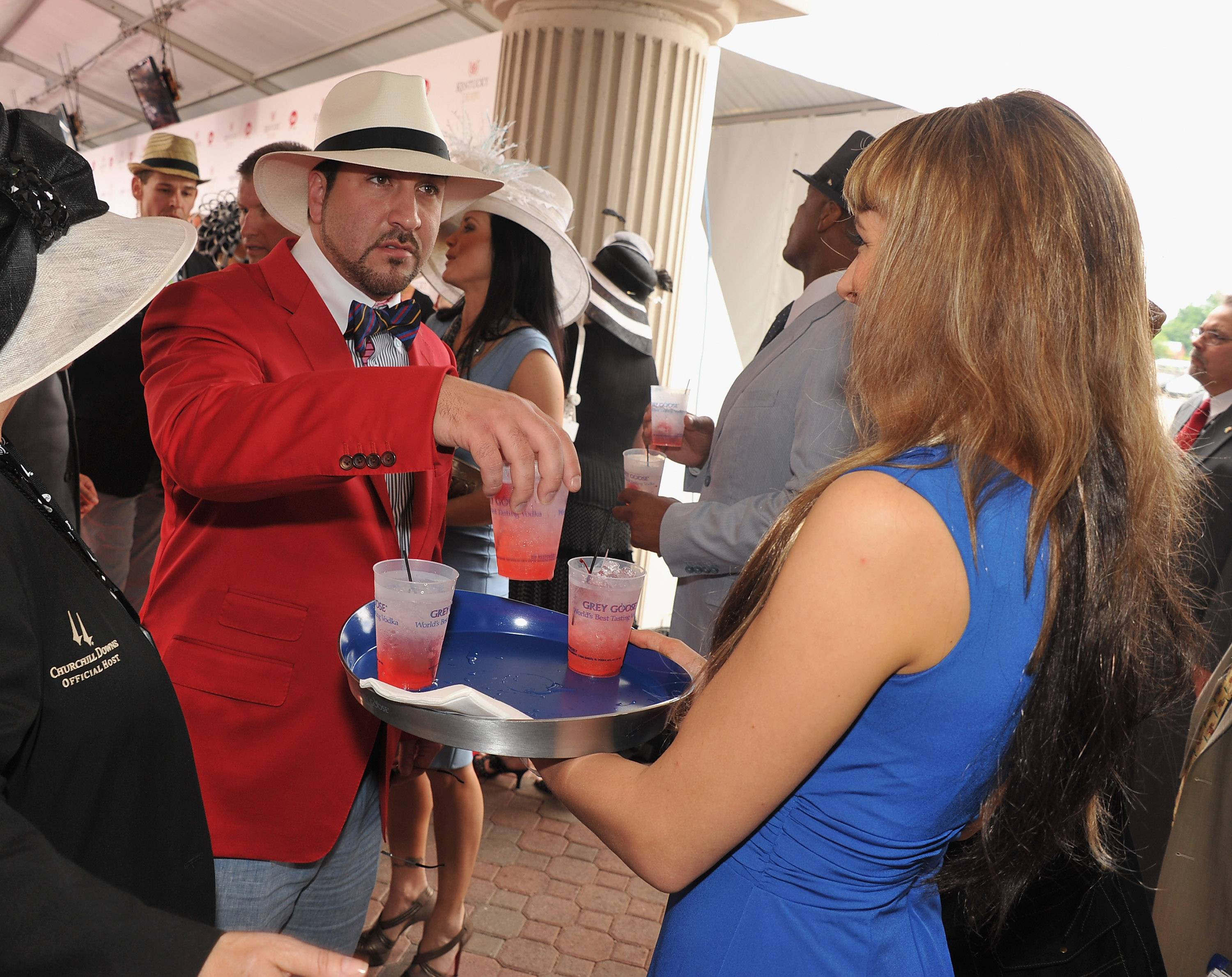 Joey Fatone  at the GREY GOOSE Vodka Lounge at the 138th Running of the Kentucky Derby.