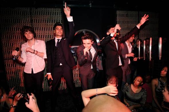 British Pop stars, The Wanted, at LAVO Nightclub