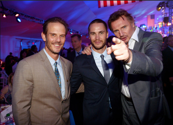 Producer/director Peter Berg, actors Taylor Kitsch and Liam Neeson