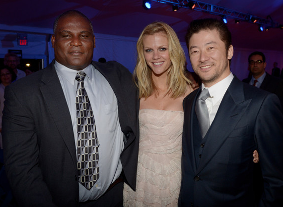 Colonel Gregory D. Gadson, actors Brooklyn Decker and Tadanobu Asano 