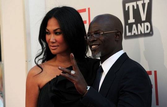 Kimora Lee Simmons and husband Djimon Hounsou