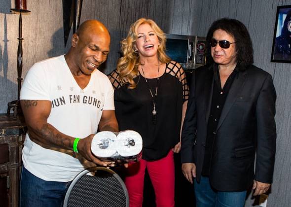 Mike Tyson  , Shannon Tweed and Gene Simmons