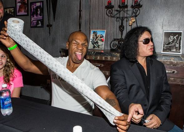Mike Tyson and Gene Simmons