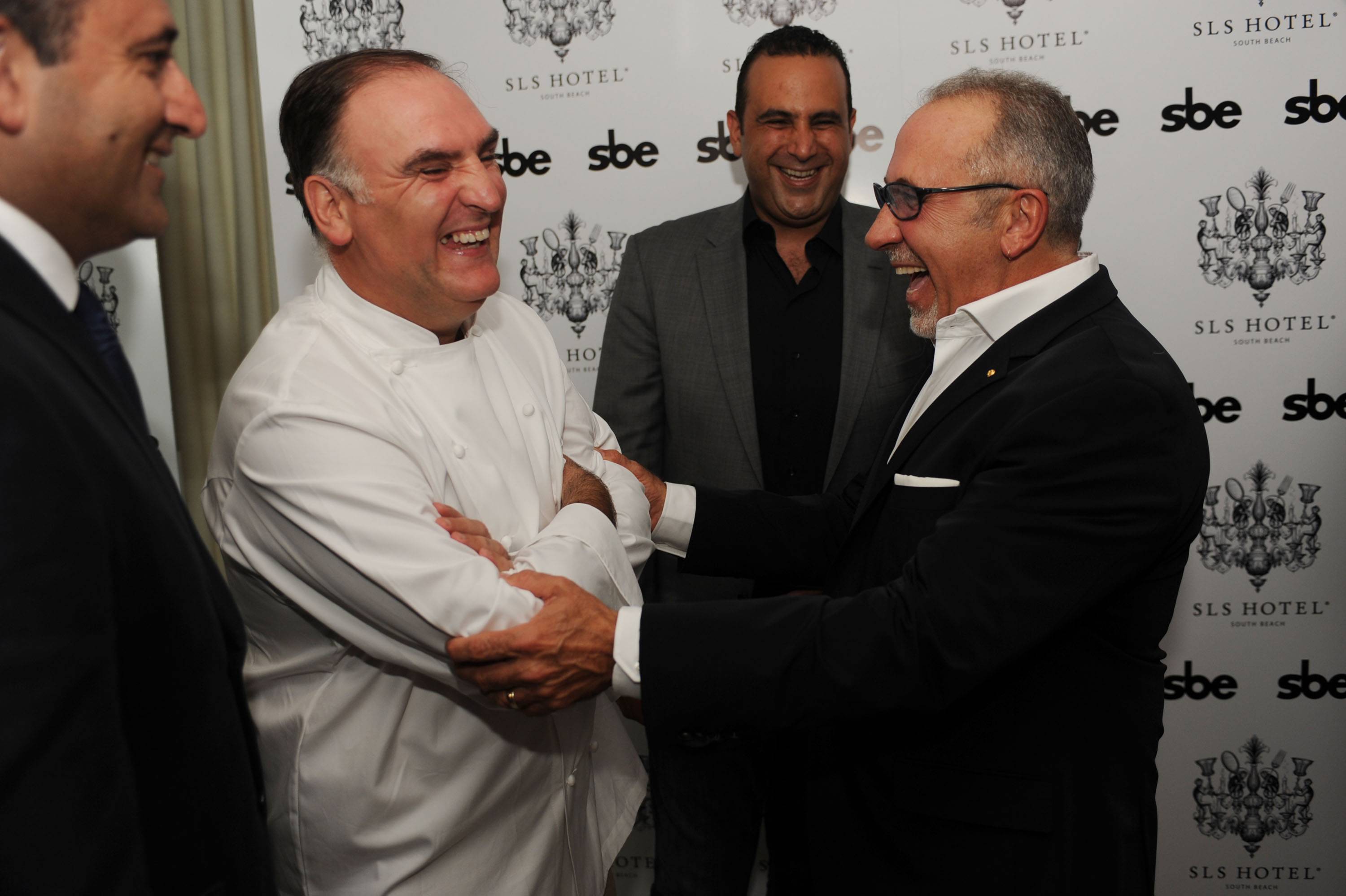 Arash Azarbarzin, Jose Andres, Sam Nazarian & Emilio Estefan