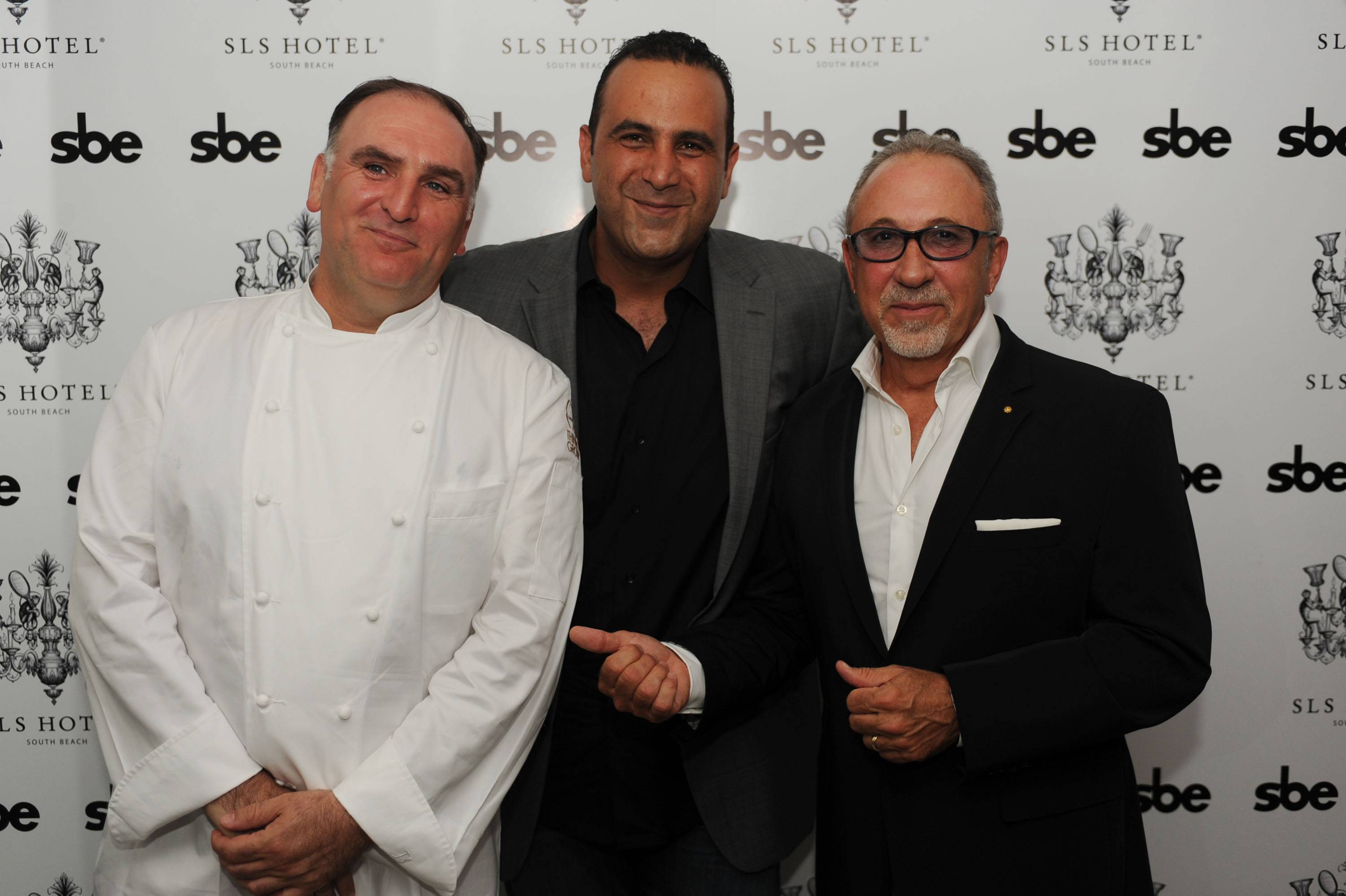 Jose Andres, Sam Nazarian, & Emilio Estefan