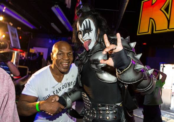 Mike Tyson and a Gene Simmons Impersonator