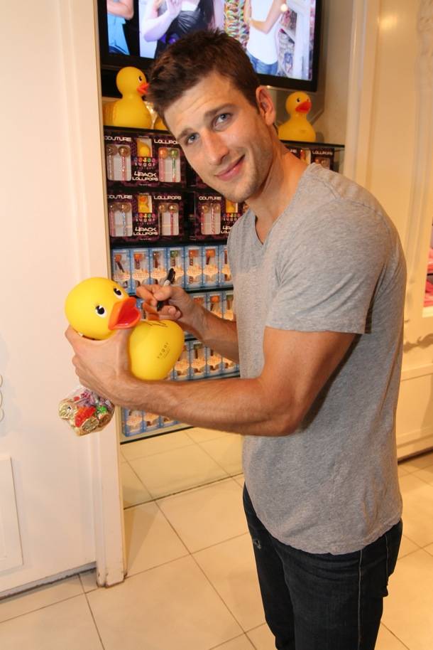 Parker Young signing merchandise