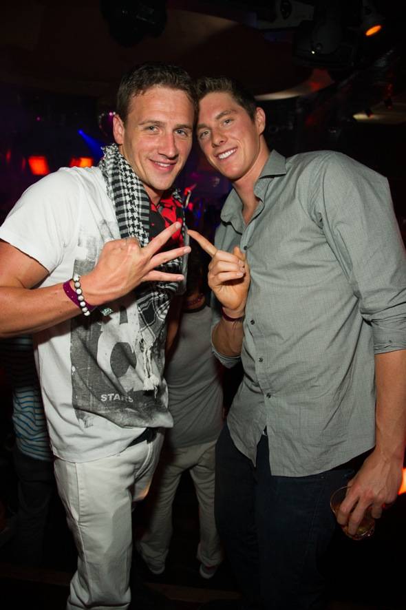 Ryan Lochte, continues his celebration at LAVO