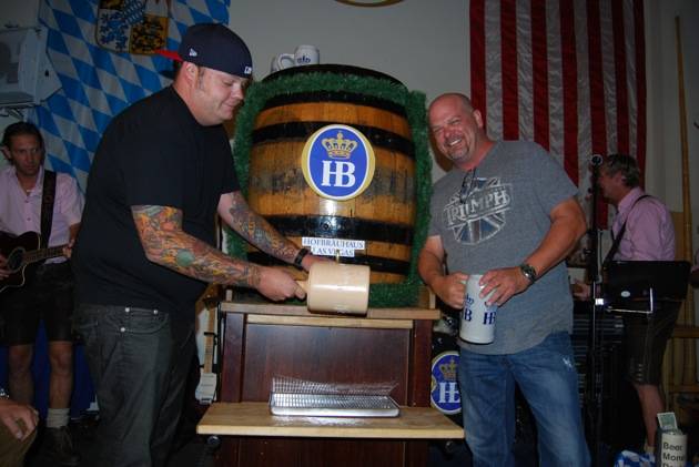 Haute Event: Corey “Big Hoss” Harrison of “Pawn Stars” Taps an Oktoberfest  Beer Keg at Hofbräuhaus - Haute Living