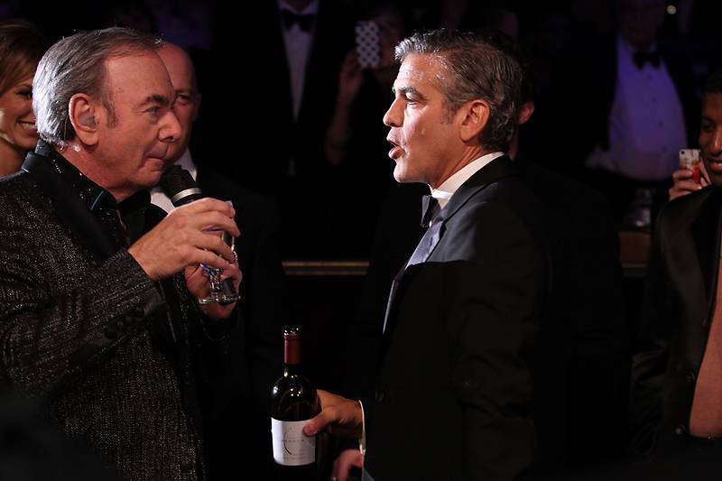 Haute Event: George Clooney Croons With Neil Diamond at Carousel of Hope Gala