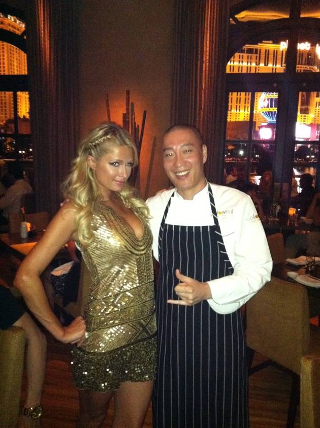 Paris Hilton and Chef Akira