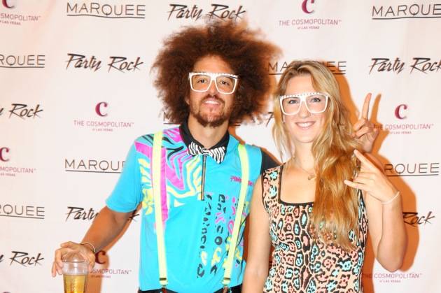 Victoria Azarenka and Redfoo_Marquee Red Carpet