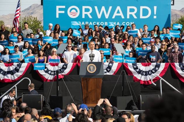 Barack Obama and Eva Longoria Grassroots Rally in Las Vegas, NV